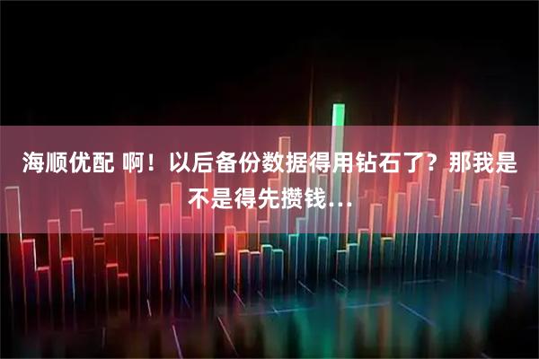 海顺优配 啊！以后备份数据得用钻石了？那我是不是得先攒钱…